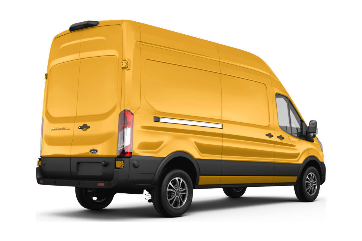 Ford E-Transit - Back view Ford E-Transit - Back view